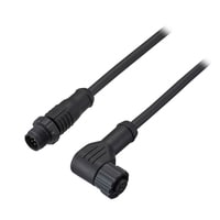 OP-88994 - FR Connection cable M12 female 8-pin-M12 male 5-pin Chemical resistant PVC 2 m 